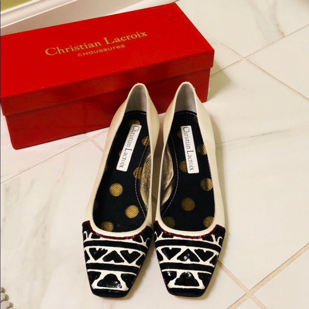 Christian Lacroix kitten heels